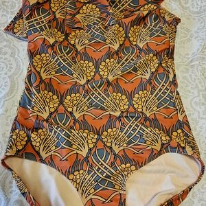 Albion Florence Off The Shoulder One Piece Woman's Swimwear Sz Medium